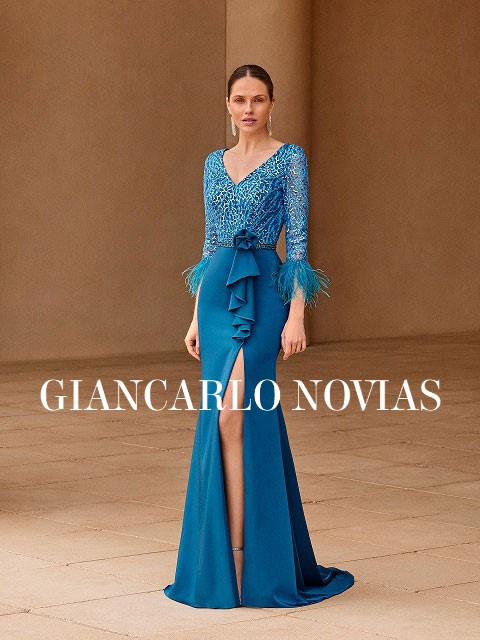 Vestido fiesta top manga francesa